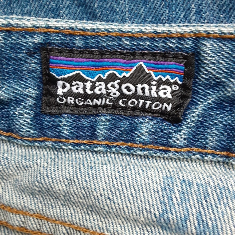 Patagonia Organic Cotton Mens Straight Leg Jeans Blue Medium Wash Size 35x28 - Picture 8 of 11